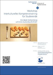 Poster of the workshop "Intercultural competence training for students"