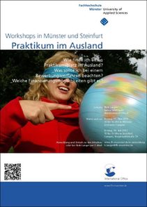 Poster of the workshop "Work placements abroad"